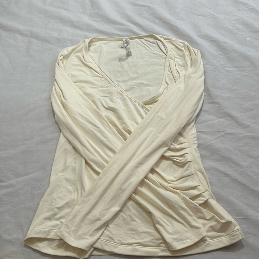 White Lululemon Wrap Sweater